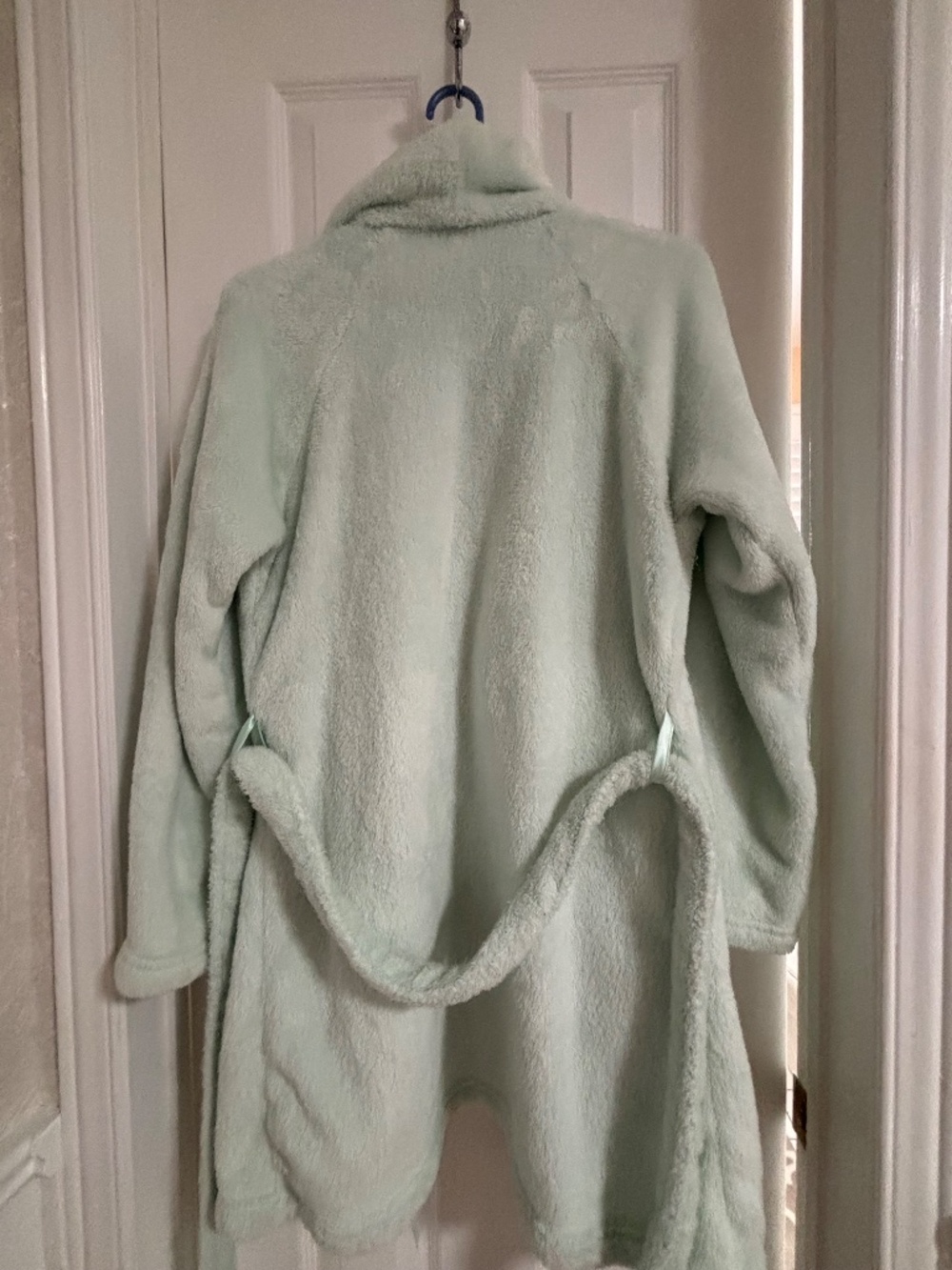 Victoria's Secret Cozy Plush Fleece Robe - Mint Green / Sage - Size XS - Picture 2 of 4